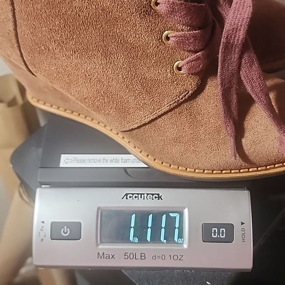 Kate Spade Saundra Brown Wedge Ankle Booties with Lace-Up Closure Size 8.5 - Picture 11 of 11